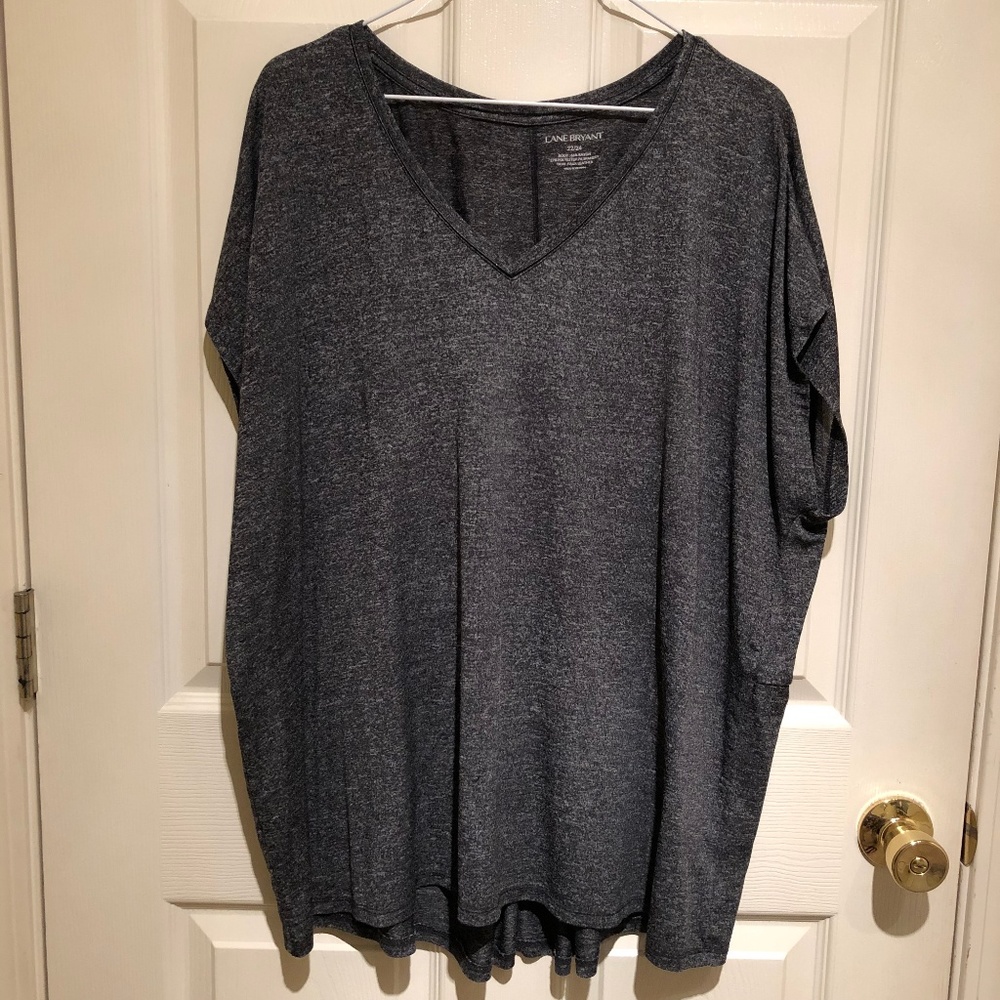 Lane Bryant 22/24 gray dolman sleeved shirt